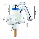 Mini-Durchlauferhitzer Armatur MQ-D03 Weiss-Blau