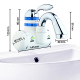 Mini-Durchlauferhitzer Armatur MQ-C07 Weiss-Blau