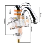 Mini-Durchlauferhitzer Armatur MQ-D09 Weiss-Orange Marmor