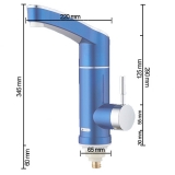Mini-Durchlauferhitzer Armatur MQ-D13 Blau